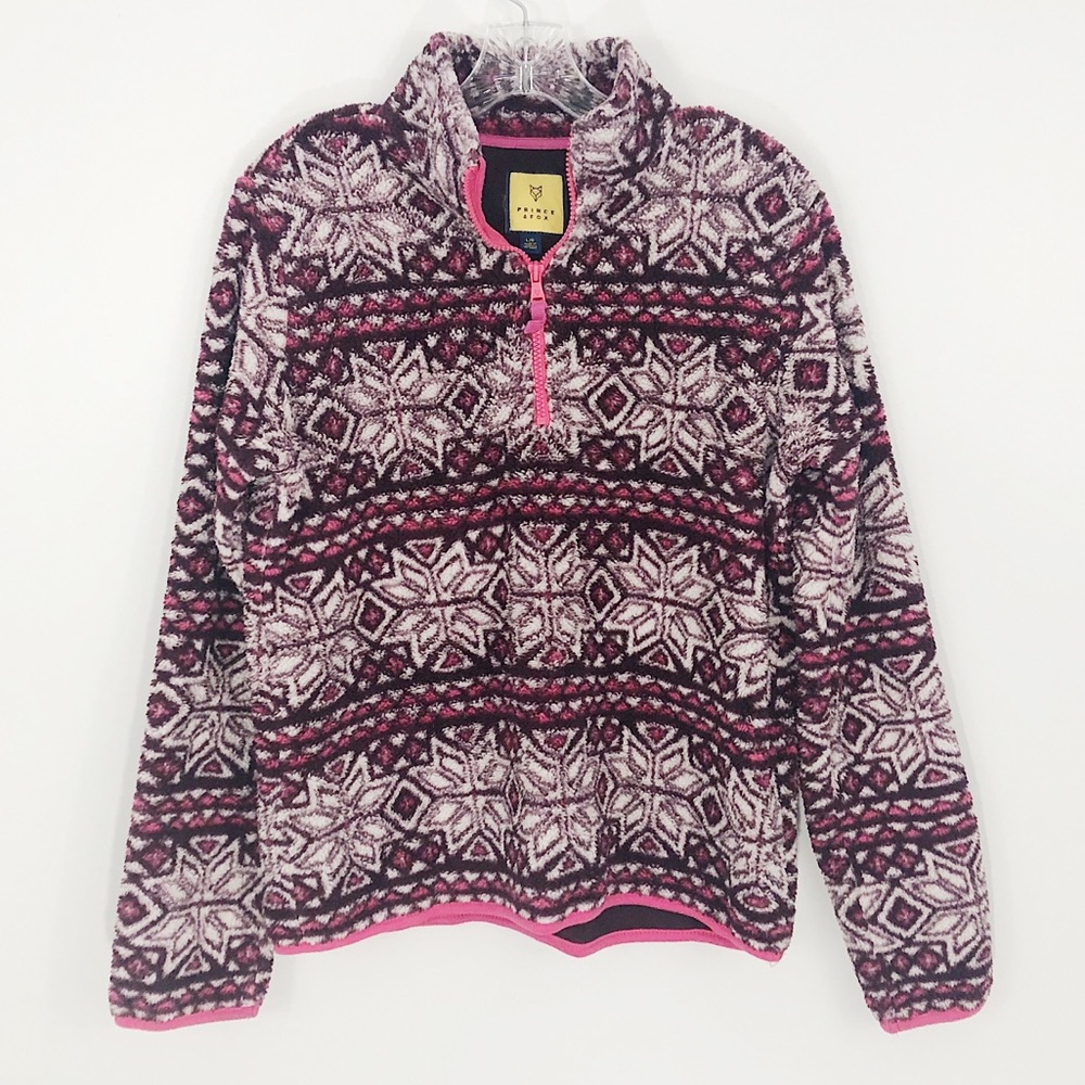 4/$25 Aeropostale Prince & Fox Snowflake Sherpa Large